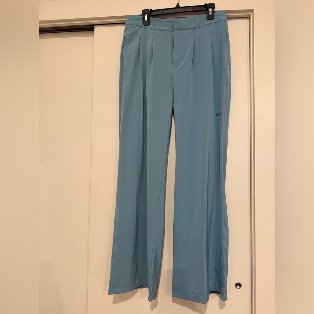 Nike Women’s Light Blue Wide-Leg Athletic Pants